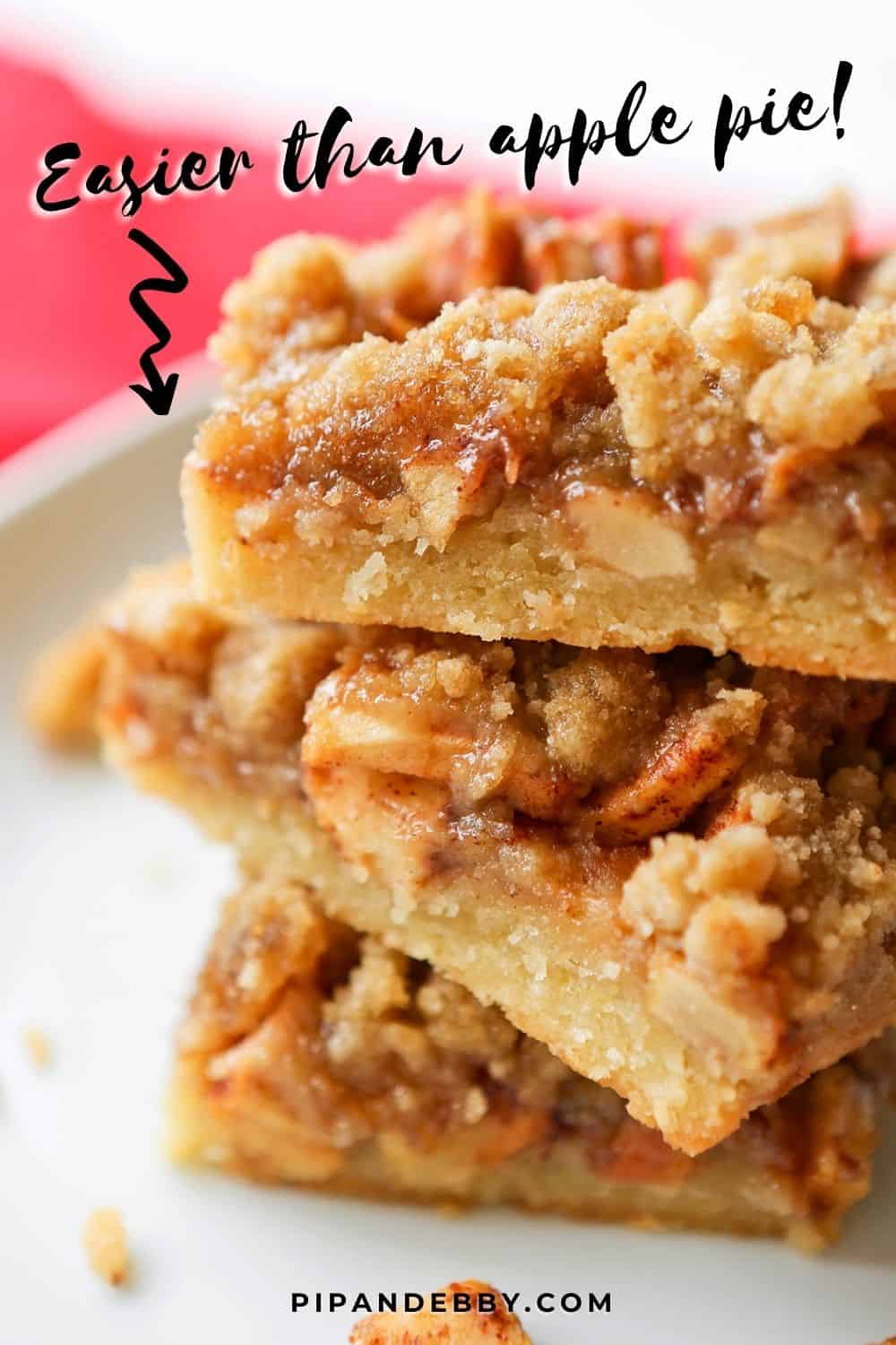 Apple Pie Bars Recipe - Easier Than Pie! | Pip and Ebby