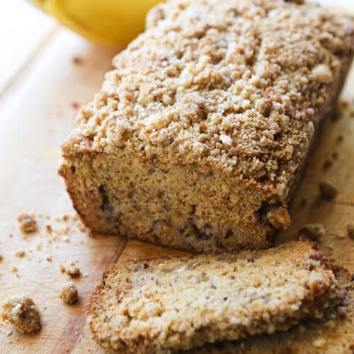 Best Banana Crumb Bread Recipe - Pip and Ebby