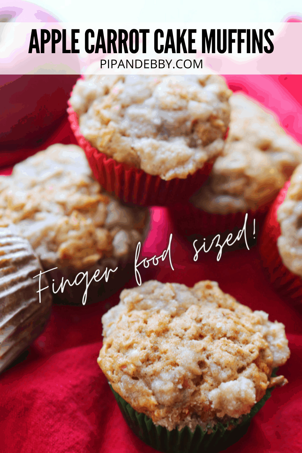Apple Carrot Muffin a bitesized finger food! Pip and Ebby