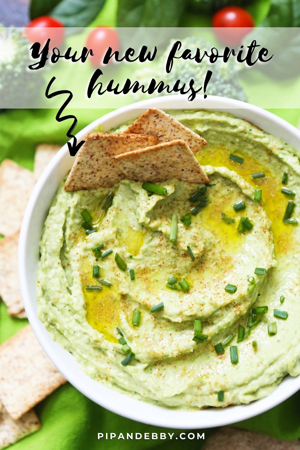 Spinach Hummus Recipe (SO good!) - Pip and Ebby