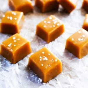 Salted Maple Bourbon Caramels Recipe - pipandebby.com