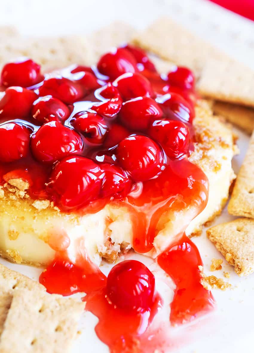 Pan-Fried Brie with Cherries Recipe - Pip and Ebby