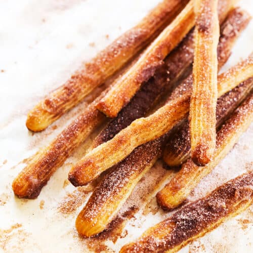 Easy Baked Churros Recipe - Pip and Ebby