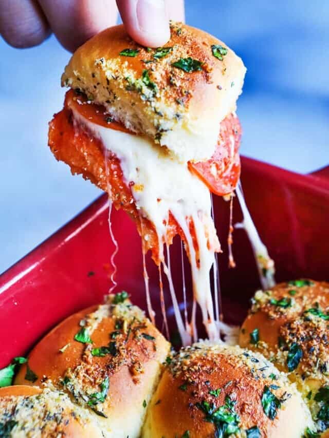 Pizza Sliders with Pepperoni Recipe