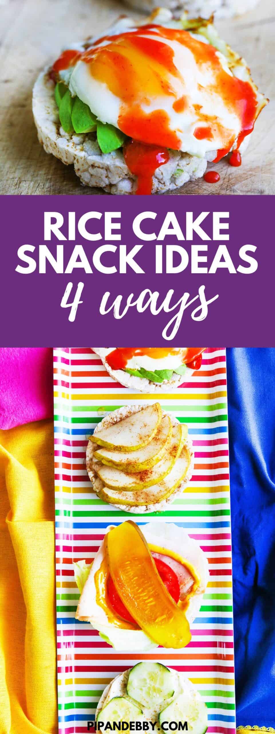 Rice Cake Snack Ideas - So many yummy options! - Pip and Ebby