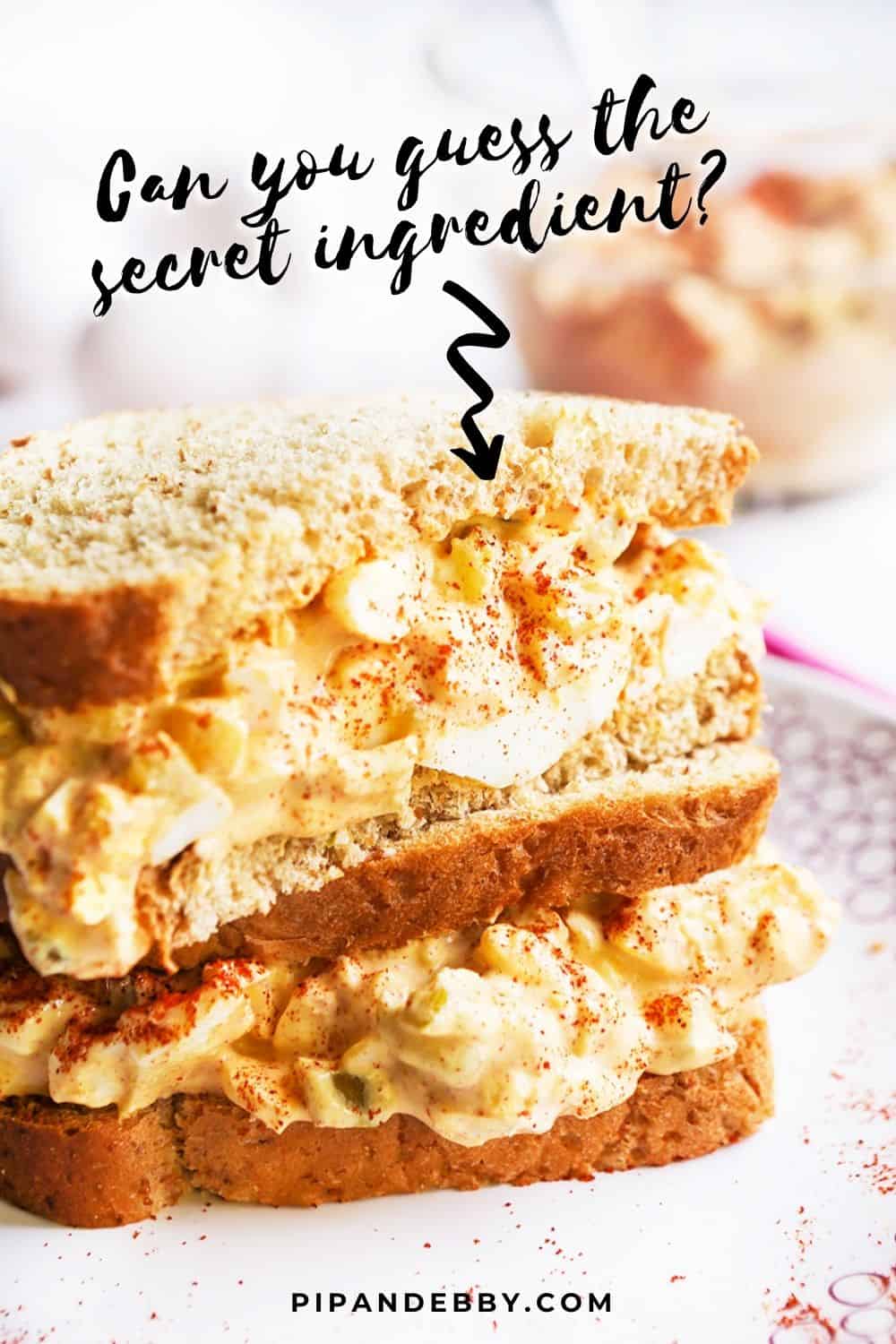 Egg Salad with Relish - Great Use for Hard Boiled Eggs - Pip and Ebby