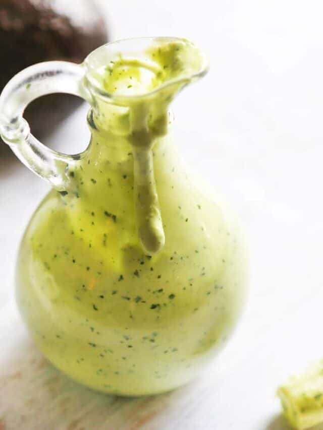 Easy Creamy Homemade Ranch Sauce with Avocados