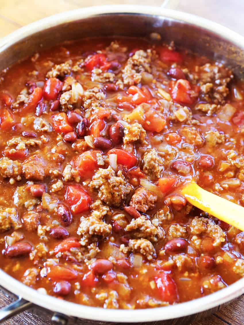 3 Can Chili Recipe Simplify Dinner Tonight Pip And Ebby