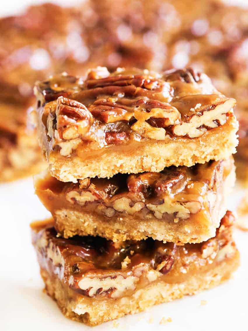 Caramel Pecan Bars Are Easier Than Pie! - Pip and Ebby