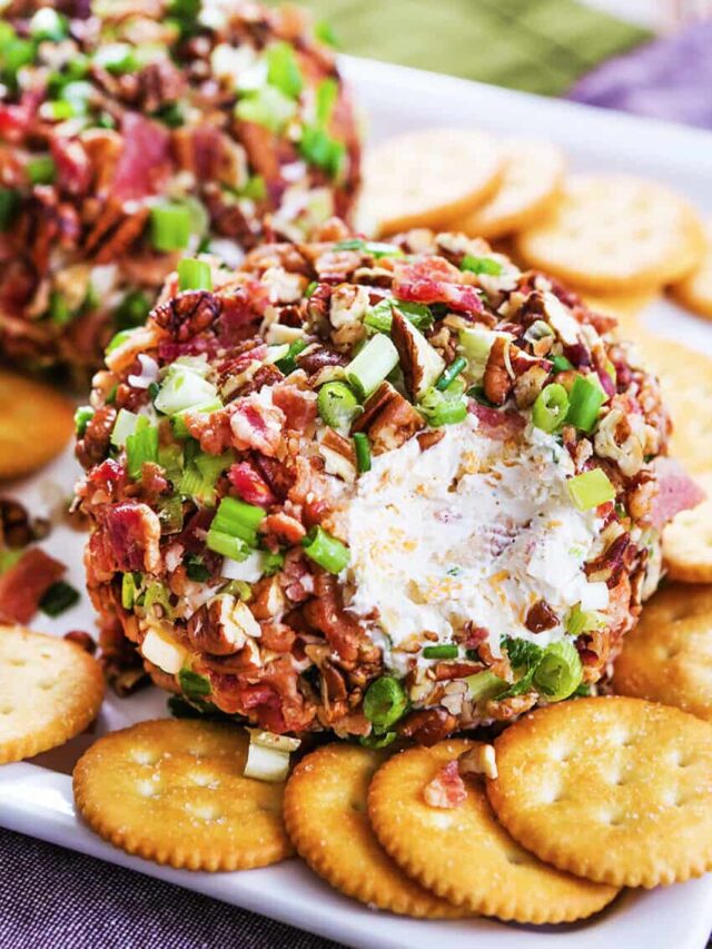 Simple Cheese Ball with Bacon Recipe Pip and Ebby