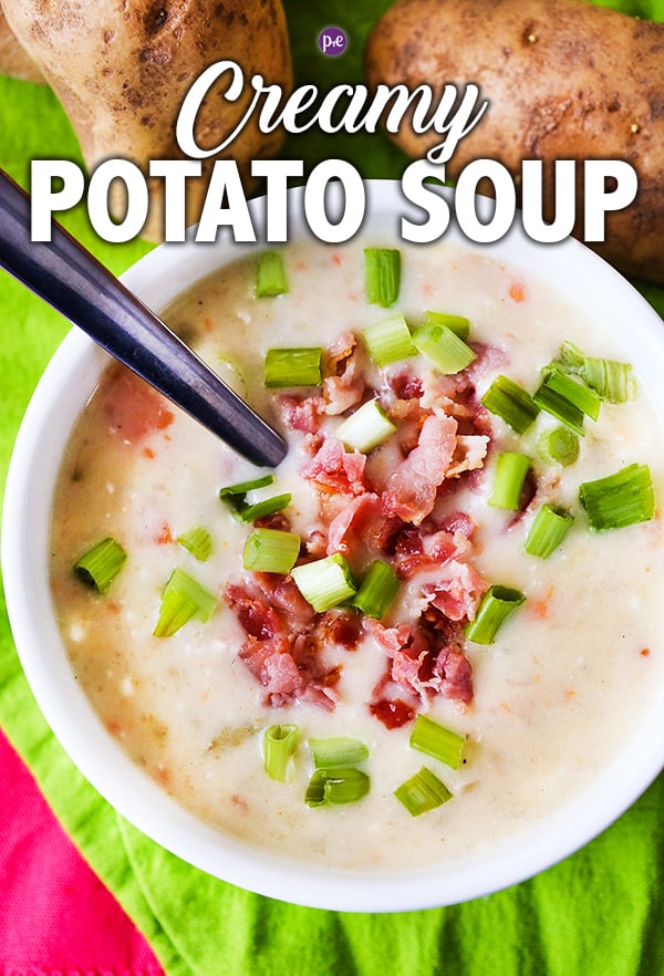 Instant Pot Potato Soup - creamy and delish! - Pip and Ebby