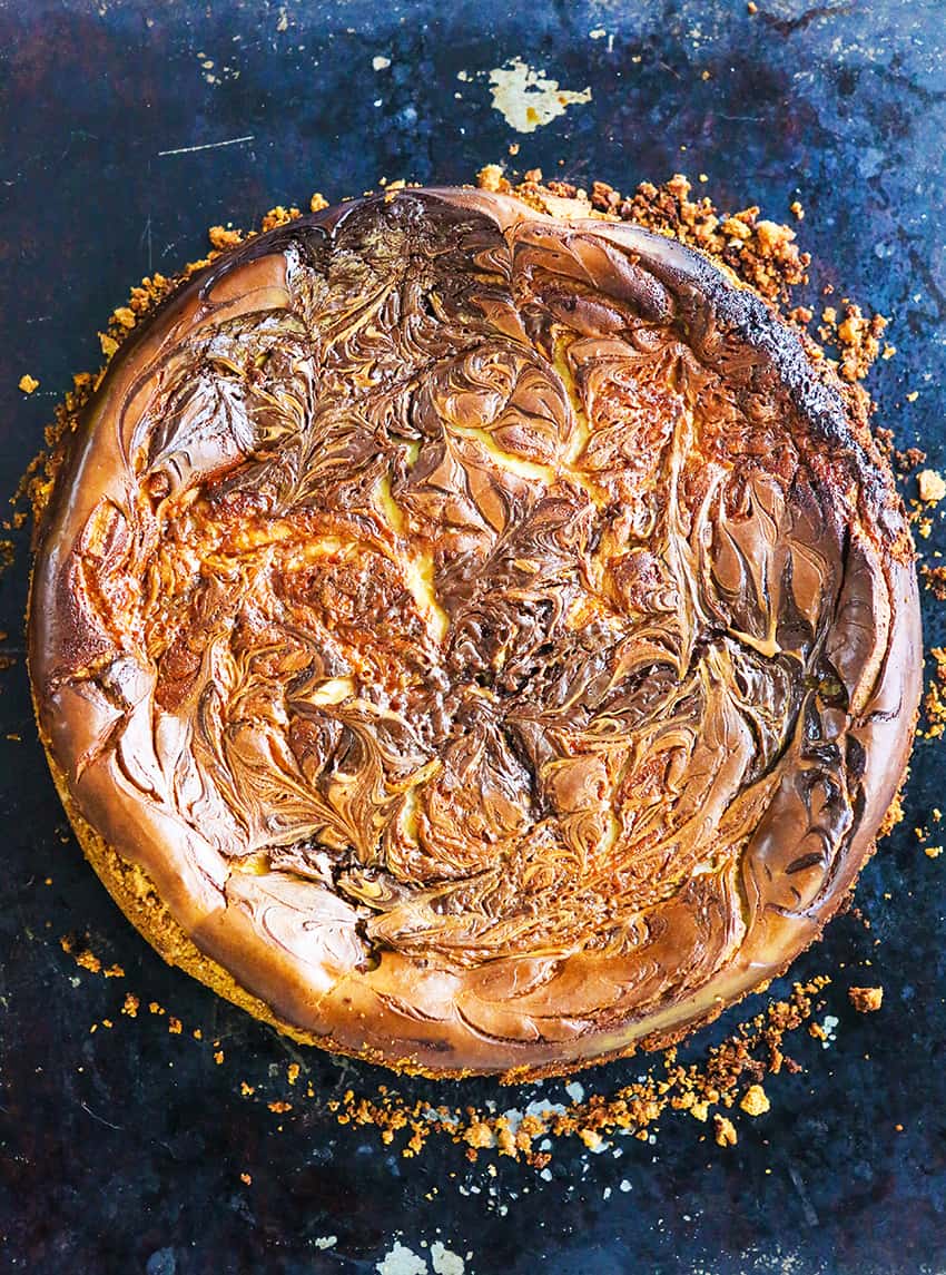 Swirled Caramel Fudge Cheesecake Recipe Pip and Ebby
