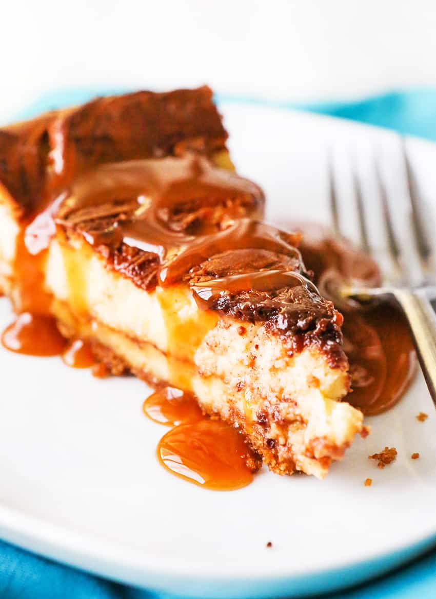 Swirled Caramel Fudge Cheesecake Recipe Pip and Ebby