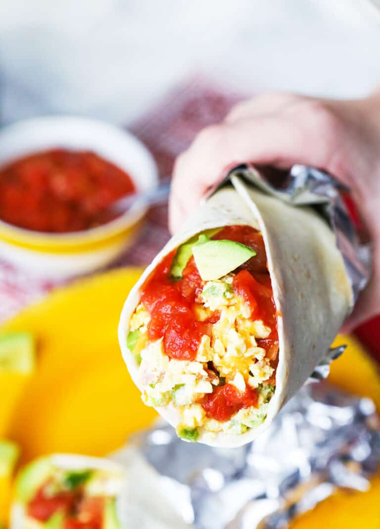 Instant Pot Breakfast Burritos - EASY breakfast! - Pip and Ebby