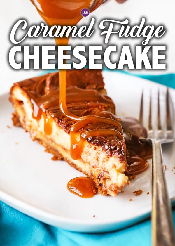 Swirled Caramel Fudge Cheesecake Recipe Pip and Ebby