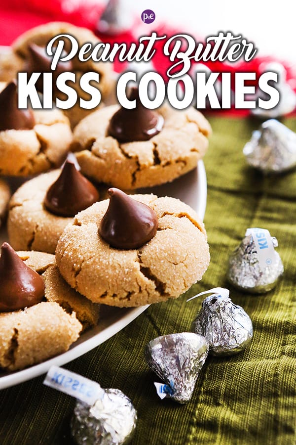 Peanut Butter Kiss Cookies Recipe - Pip and Ebby