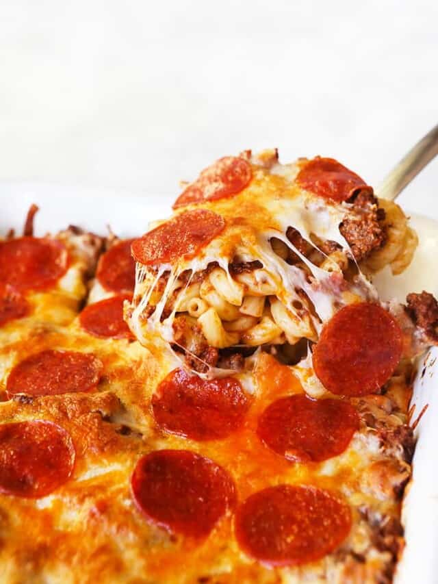 5Ingredient Pizza Pasta Bake Recipe Pip and Ebby