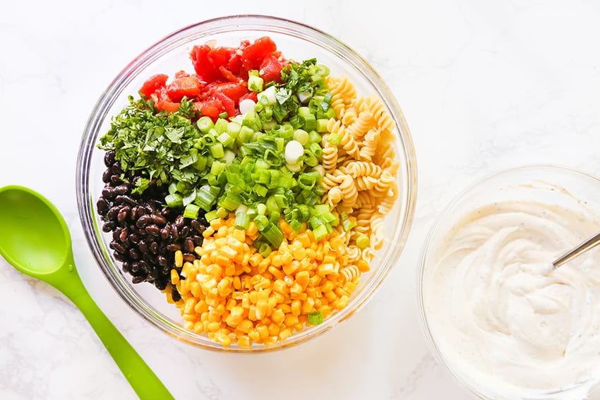 Taco Ranch Pasta Salad For Parties Pip And Ebby