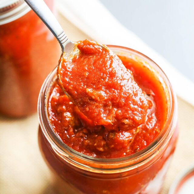 Homemade Pasta Sauce Recipe - THE BEST! - Pip and Ebby