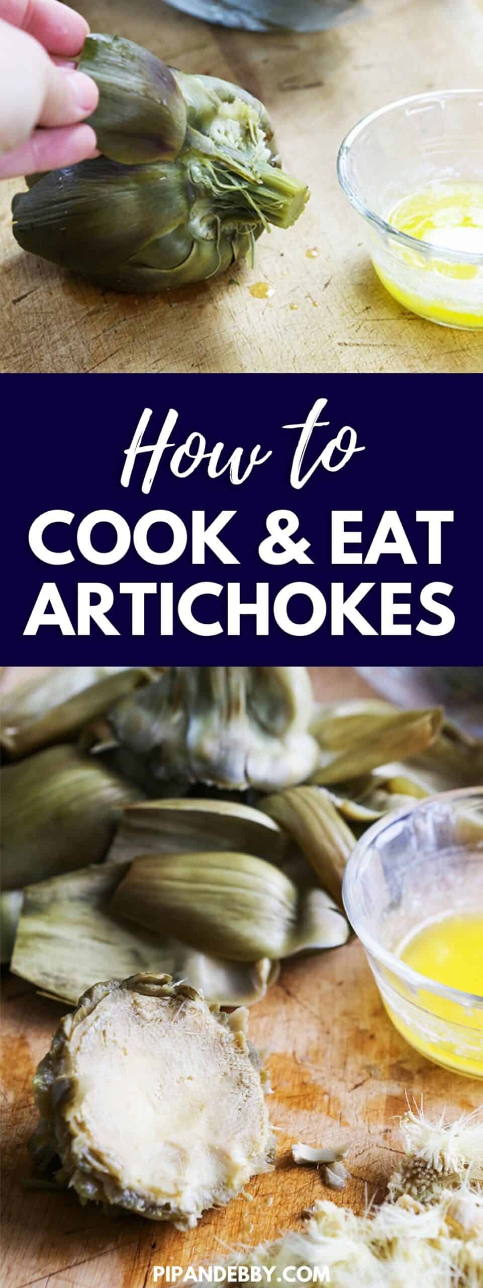 How to Boil Artichokes (& eat them!) Pip and Ebby