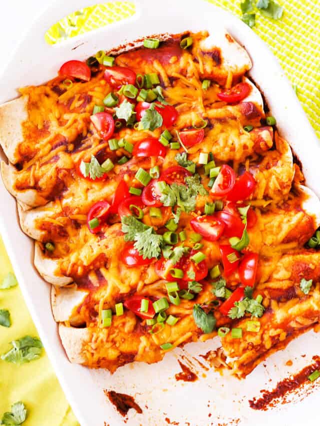 Enchiladas and Chicken with Homemade Red Sauce Recipe