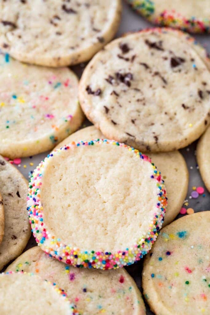 stacks of ice box cookies