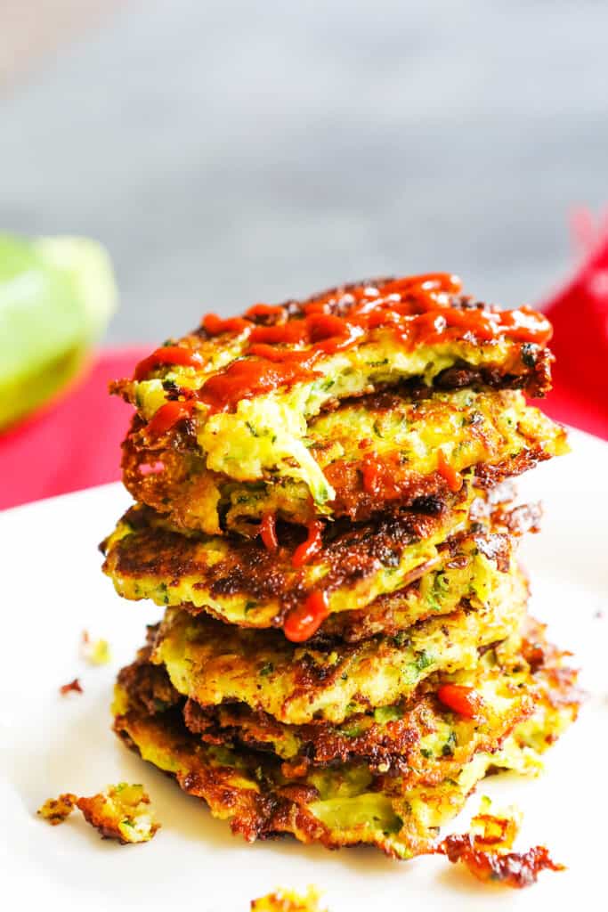 Zucchini Fritters Easy Recipe So delish! Pip and Ebby