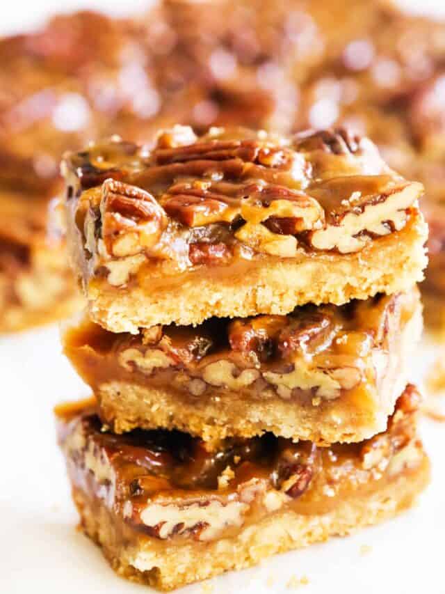 Pecan Pie Bars - Pip and Ebby