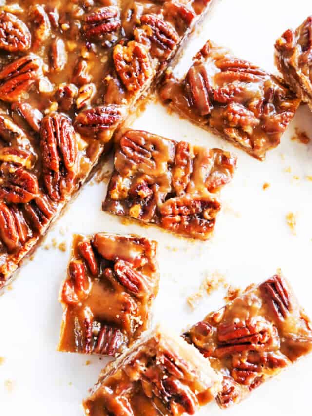 Caramel Pecan Bars Story