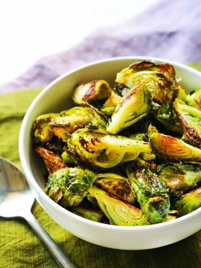 Enjoy Oven Roasted Brussels Sprouts with Your Easter Dinner Pip and Ebby