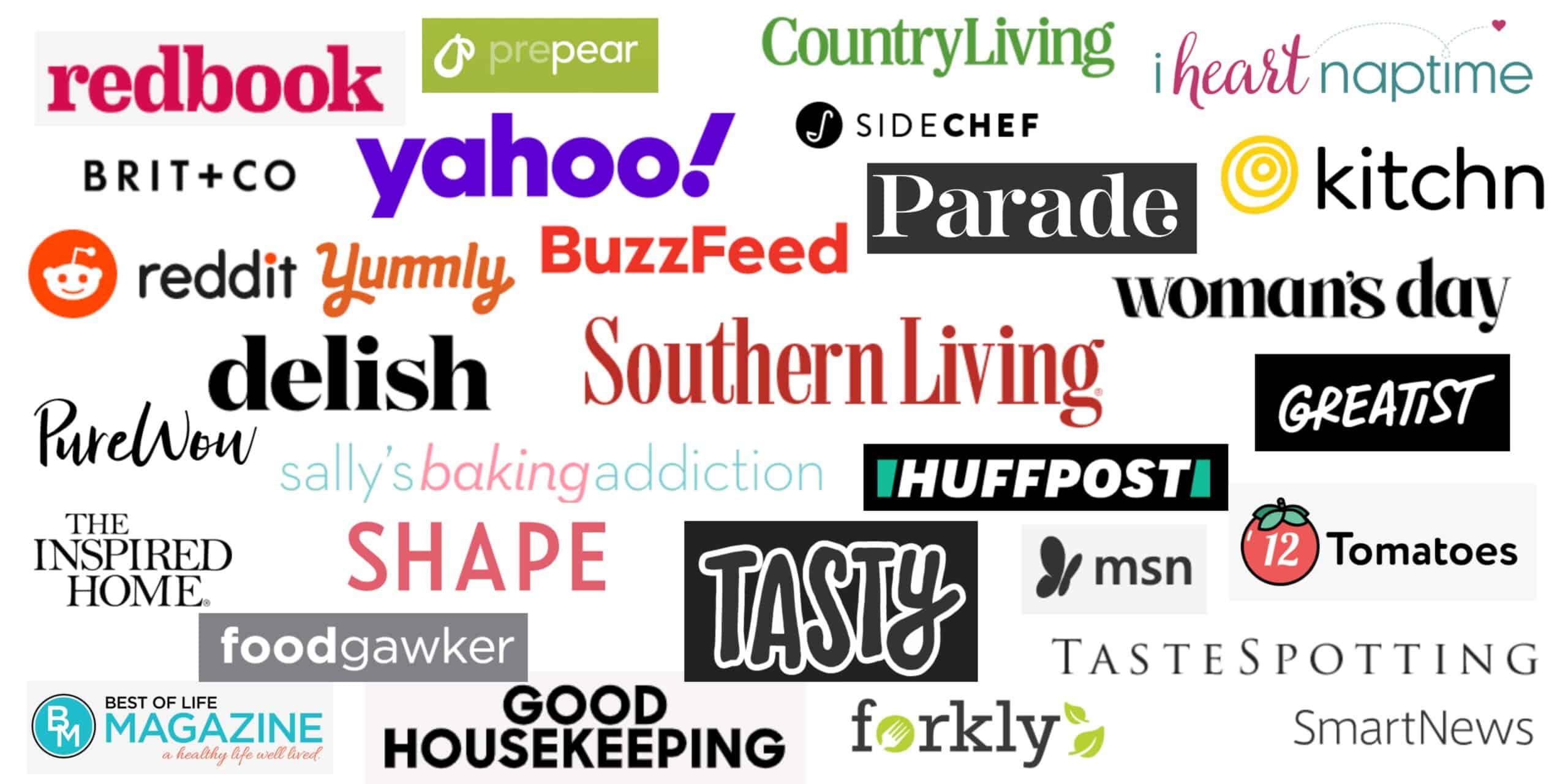 Logos from well-established sites.