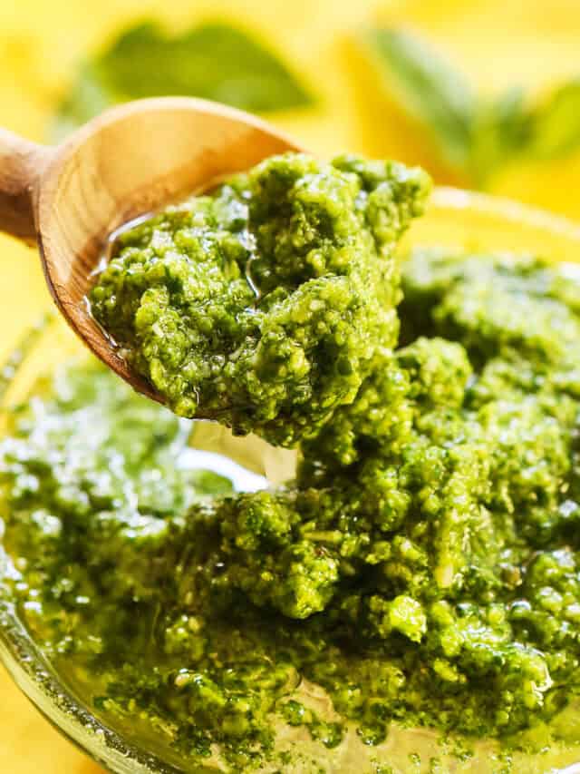 Pesto Recipe with Pine Nuts Pip and Ebby