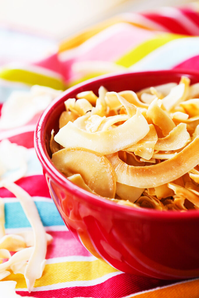Toasted Coconut Chips Recipe Whole30 compliant! Pip and Ebby