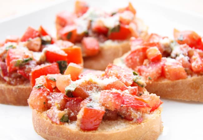 Balsamic bruschetta.