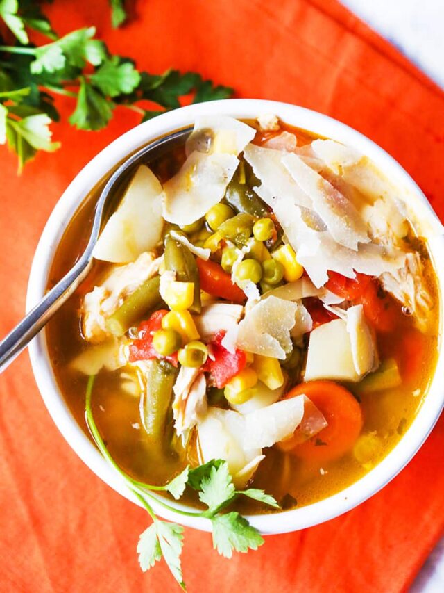 Pantry Soup or Chicken Vegetable Soup Recipe - Pip and Ebby