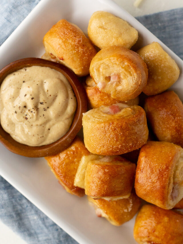 Best Finger Foods for Game Day with Pretzel Bites with Ham & Cheese