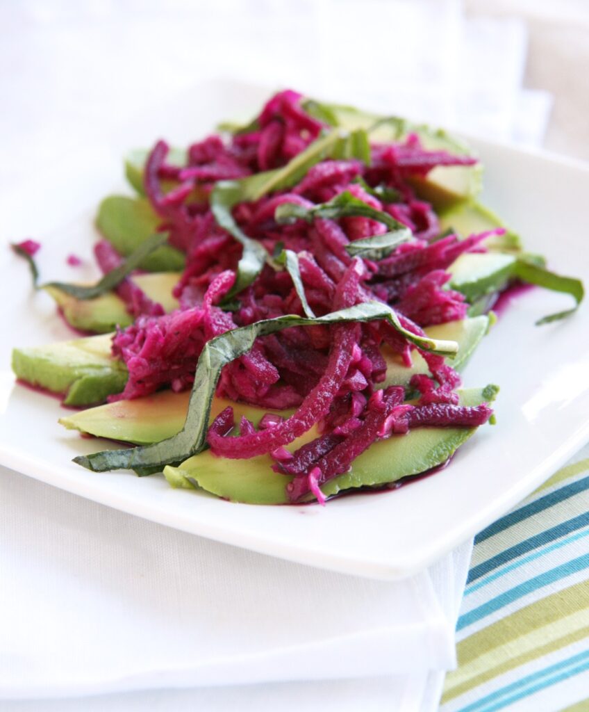 5 minute avocado and sauerkraut salad. 