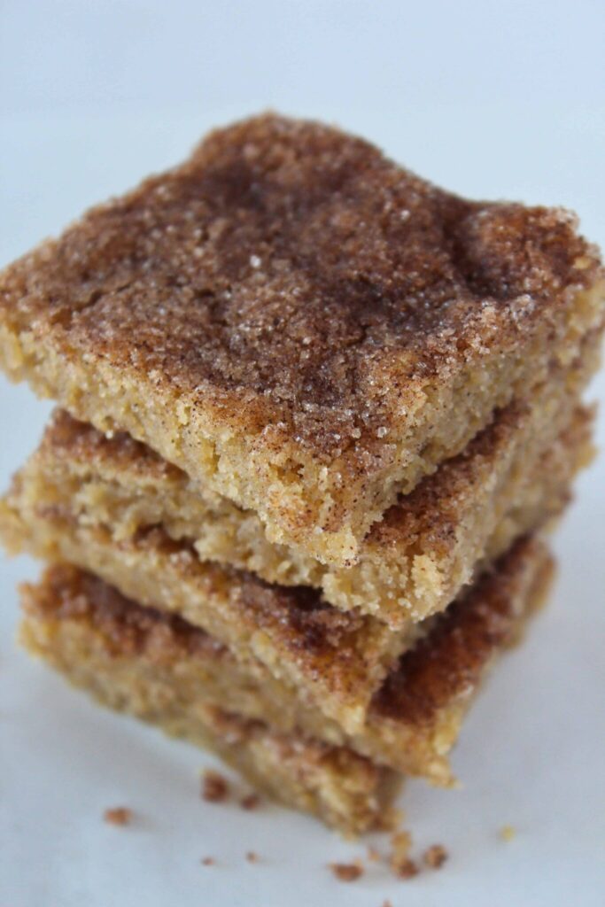 A stack of 4 churro bars. 