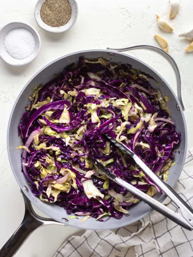 10 Minute Healthy Cabbage Side Dish Pip and Ebby