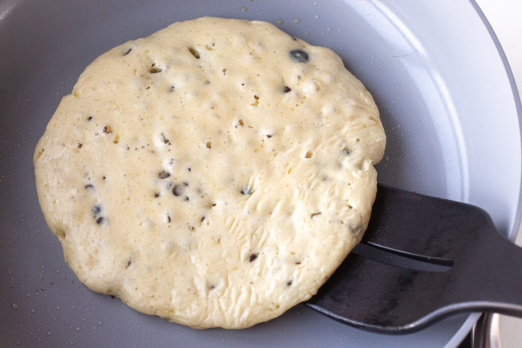 Blueberry Buttermilk Pancakes with Chocolate Chips! Pip and Ebby