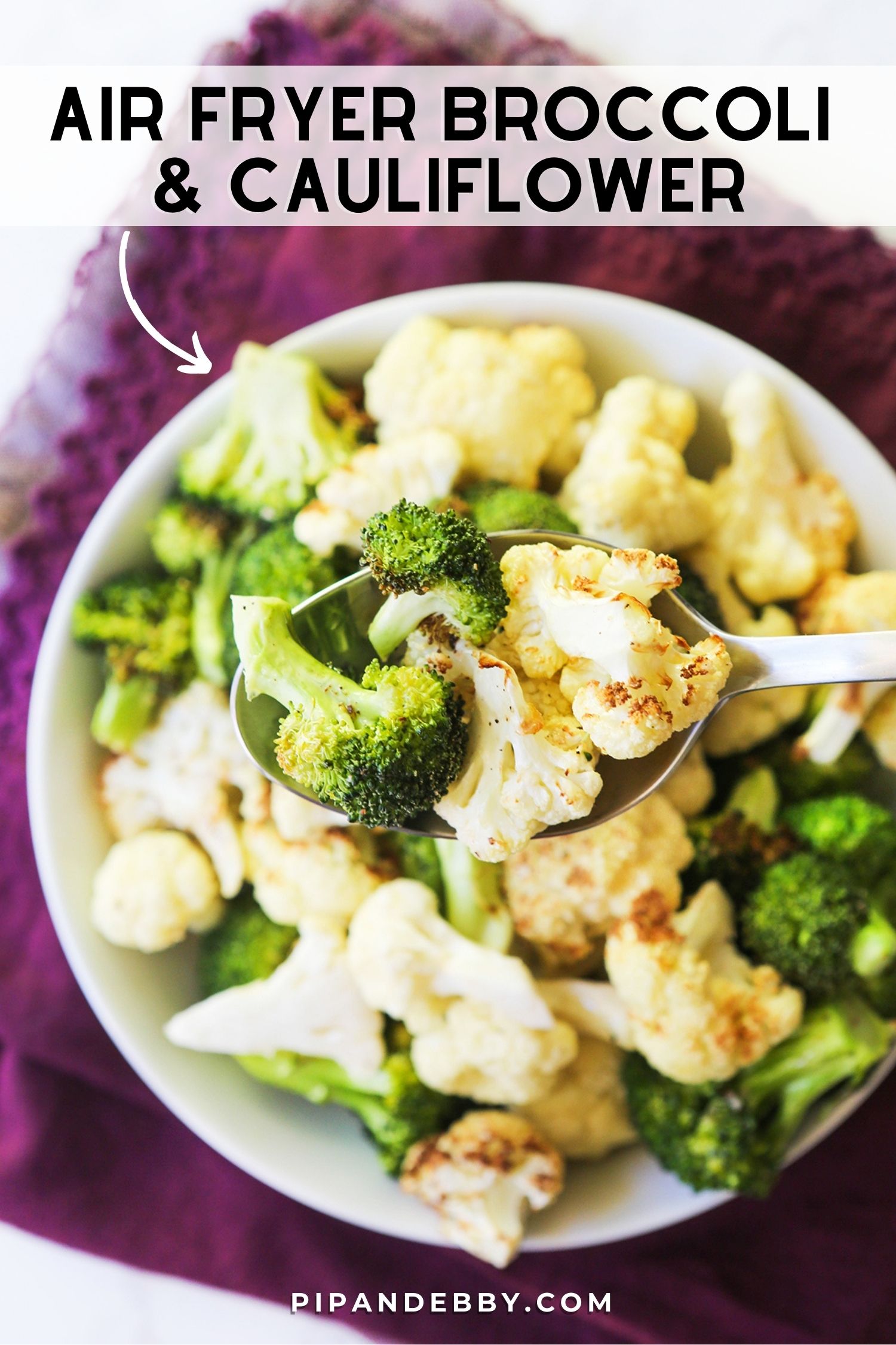 Best Air Fryer Broccoli and Cauliflower Recipe Pip and Ebby