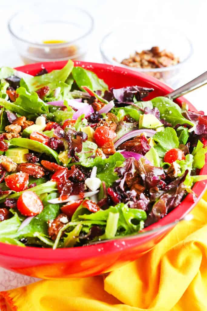 Classic Chopped Salad Recipe - Always A Hit! - Pip And Ebby