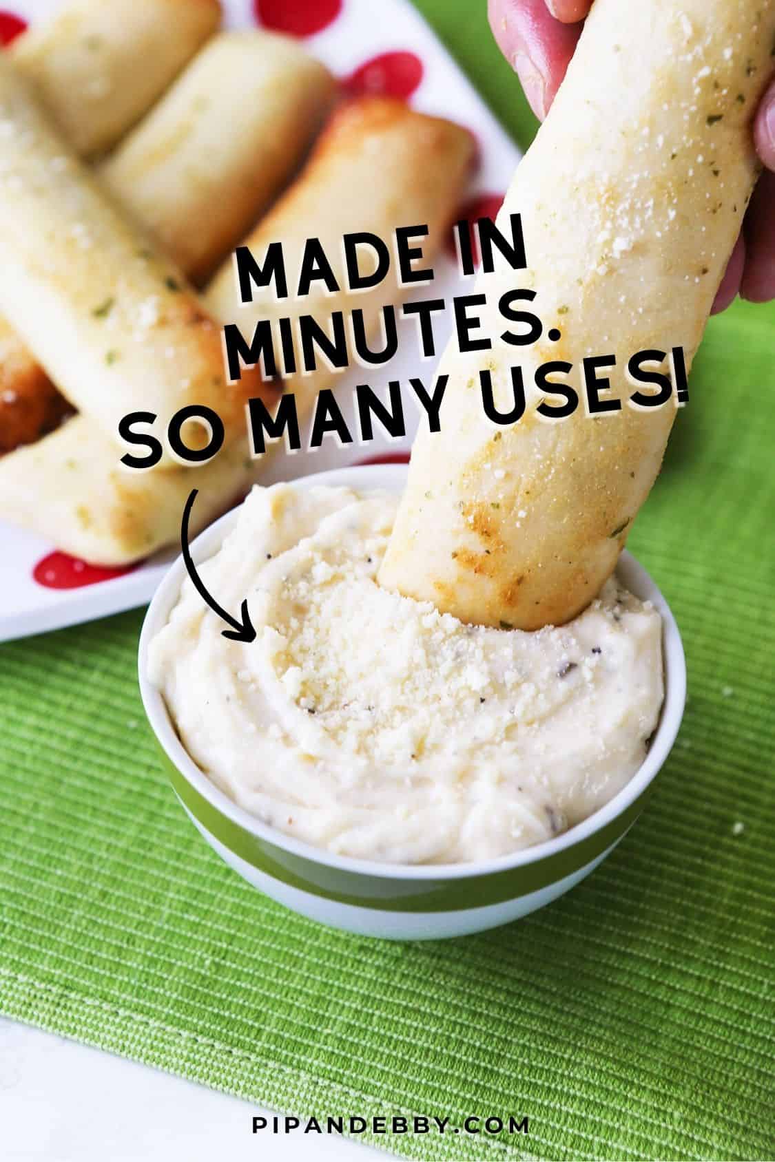 Dominos Garlic Parmesan Sauce Copycat Recipe Pip and Ebby