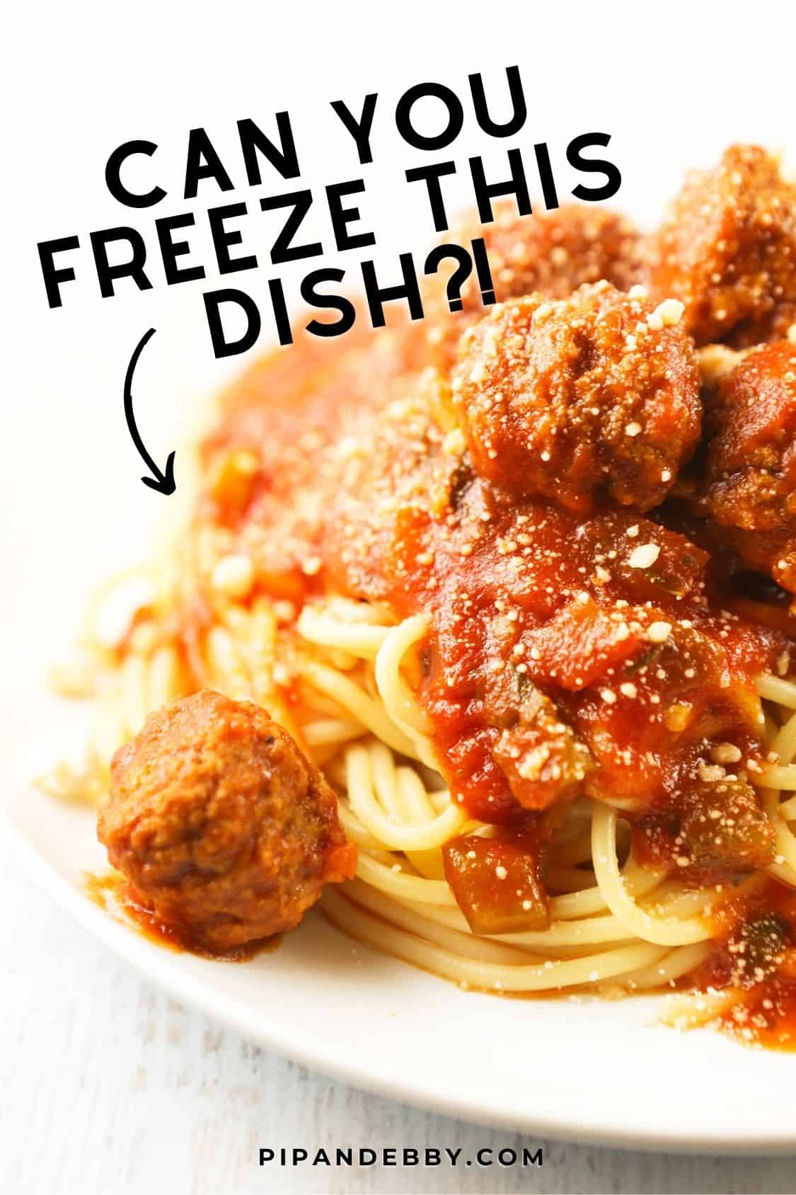 Can You Freeze Spaghetti and Meatballs - Pip and Ebby