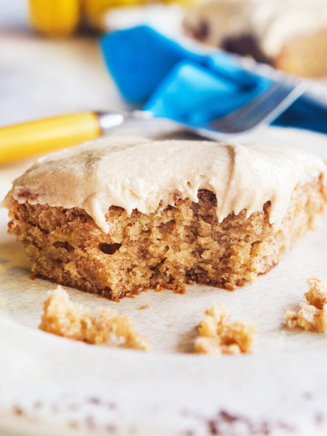 Beyond Easy Banana Bars with Maple Frosting