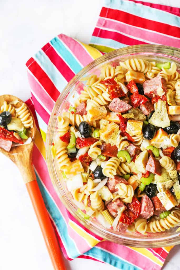 Zesty Italian Pasta Salad best ever! Pip and Ebby