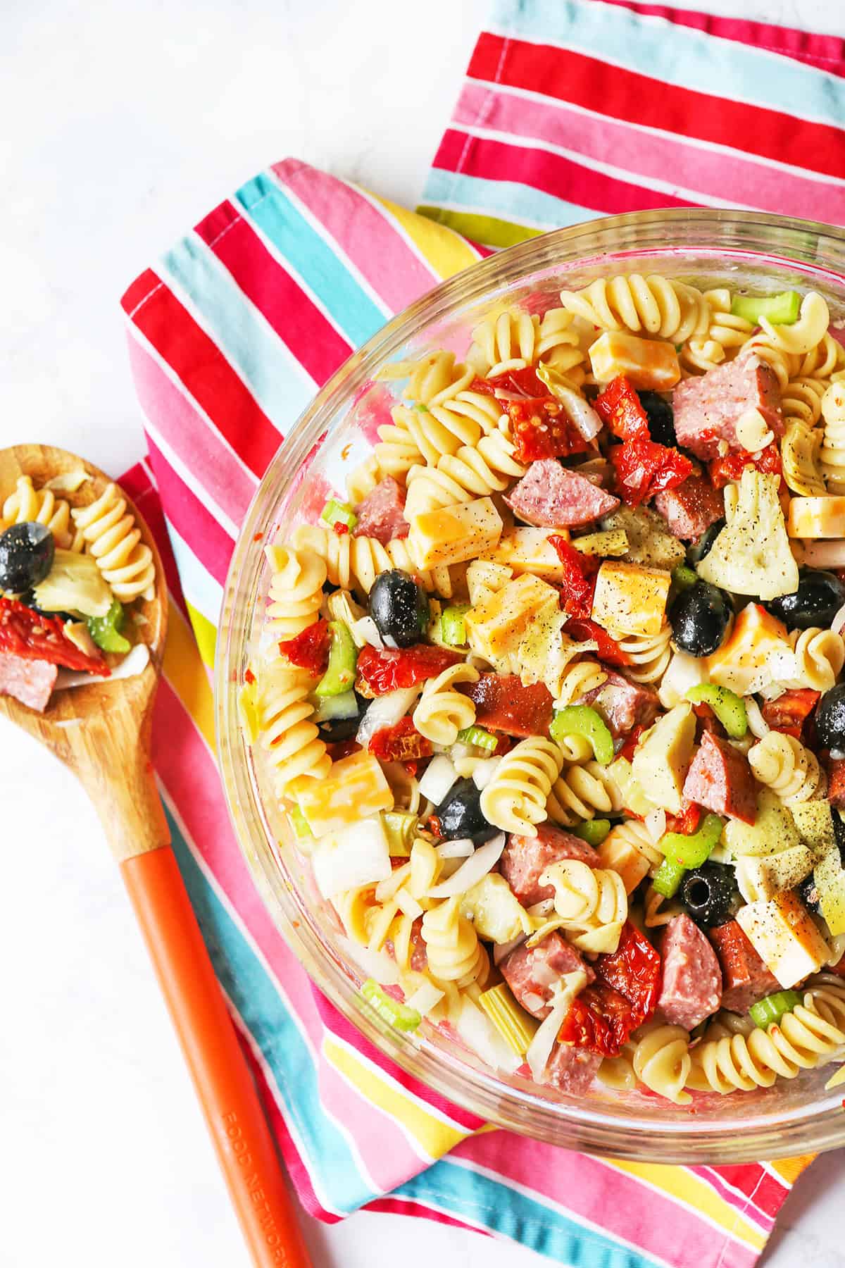 Zesty Pasta Salad Supreme - Baked Broiled and Basted