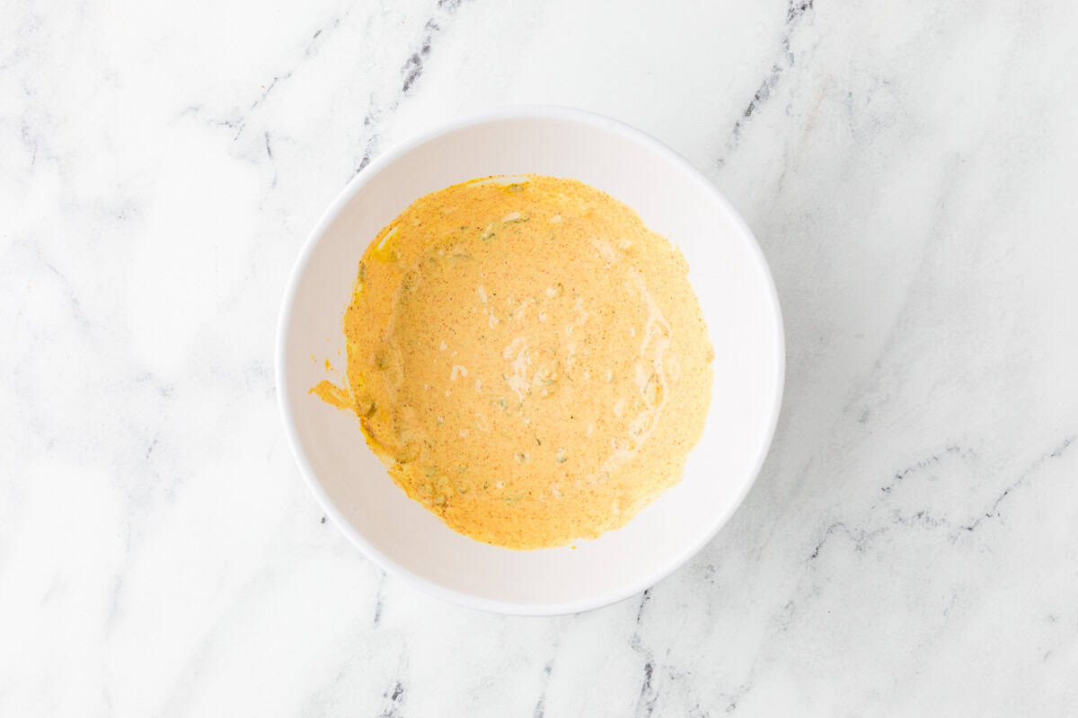 Big mac sauce mixed in a bowl.
