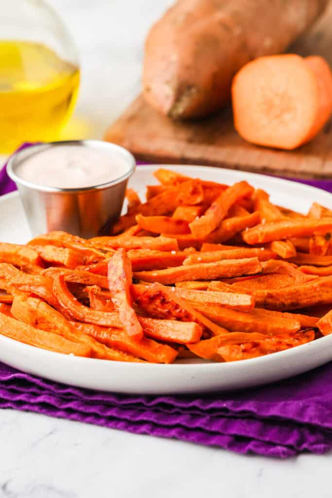 3 Ingredient Sweet Potato Fries - Pip and Ebby