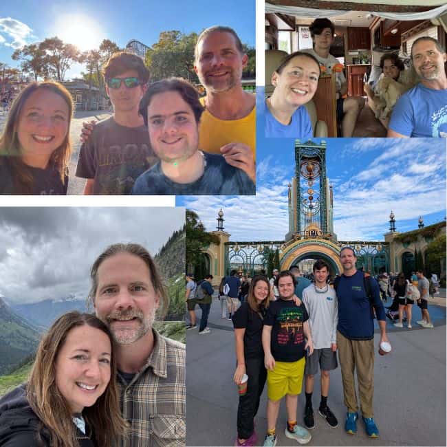 Family at Disneyland with Megan Porta, capturing joyful moments and fun adventures.